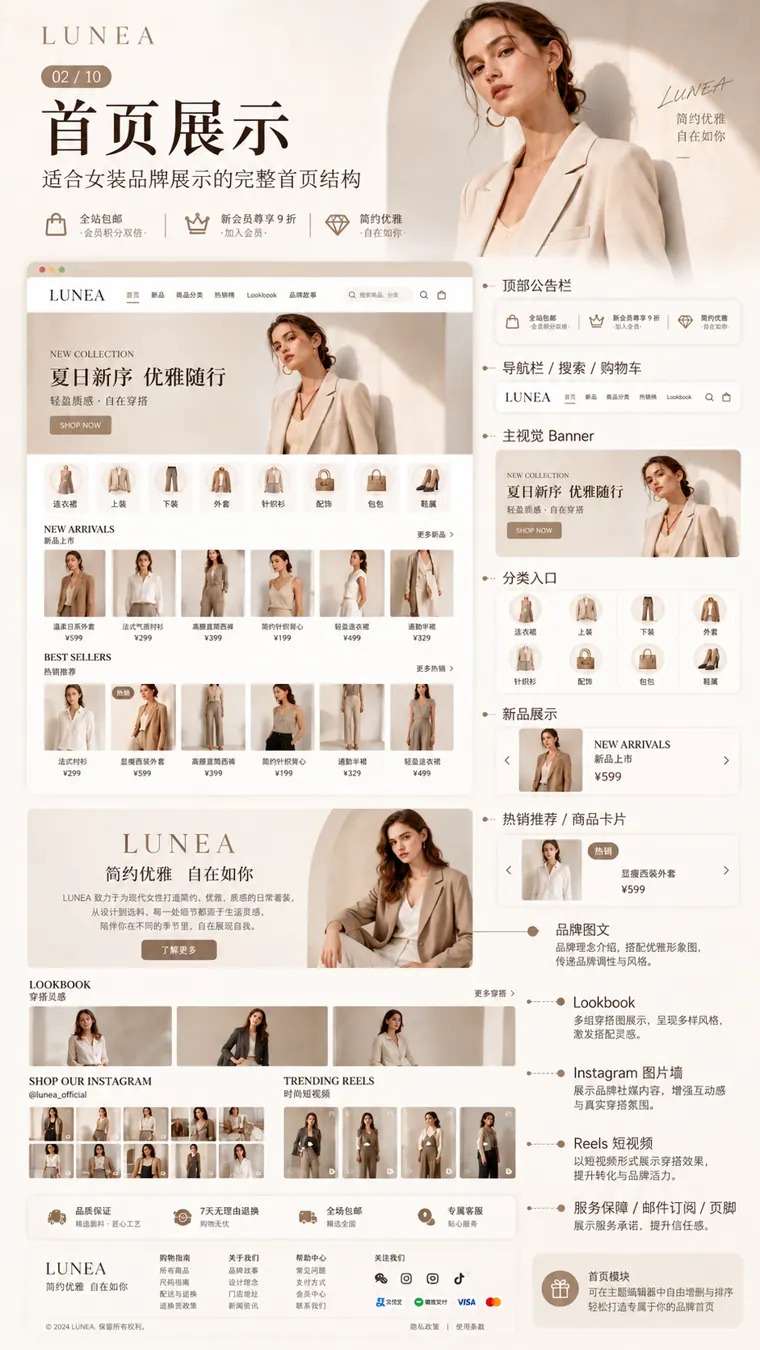 服装品牌 Shopify 模板素材预览